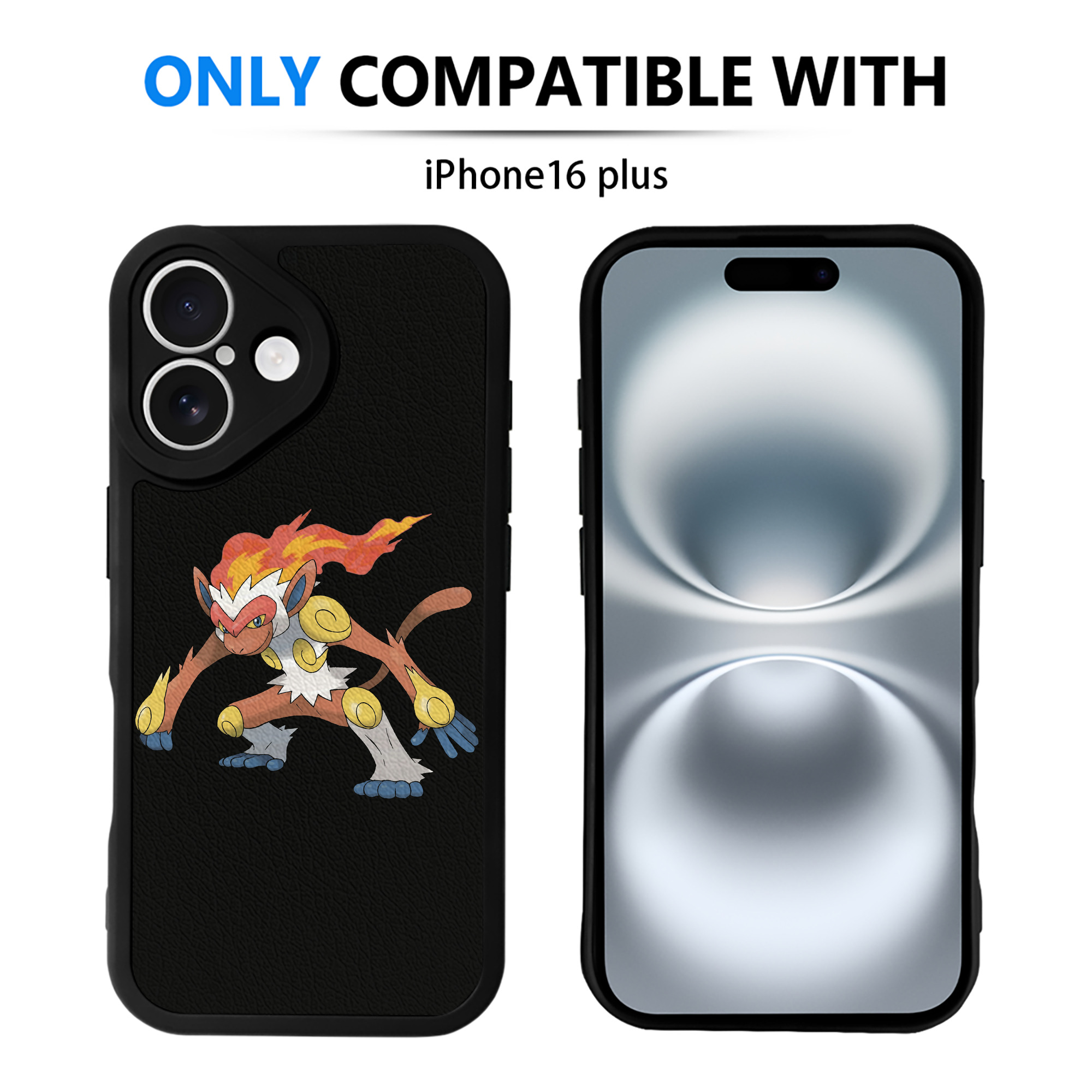 （画像用） ポケットモンスター Pokémon 【iPhone 16シリーズ対応】シリコンスマホケース（レザー調） 材質：シリコン